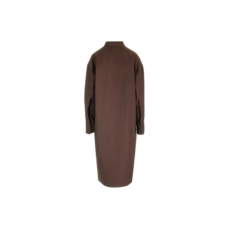 Ferragamo Spread-collar Virgin Wool Shirt-1