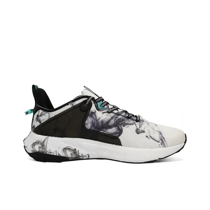 XTEP Cushioning Anti Slip And Wear Resistant Low Top Running Shoes Men's White Black-1