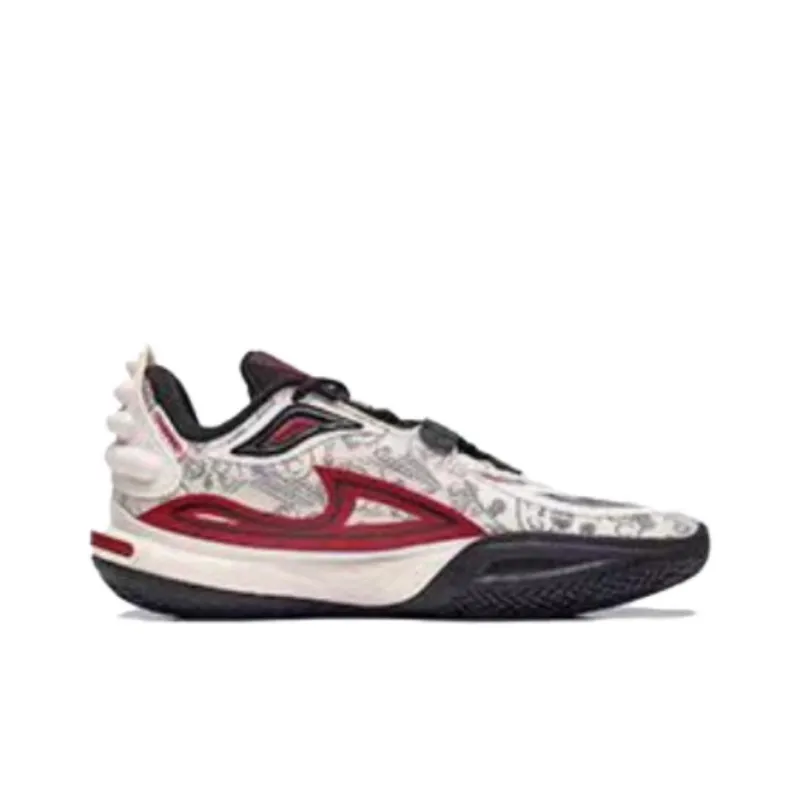 LiNing All City 11 V2 Kids & Youth Cushioning Wear Resistant Low Top Basketball Shoes Unisex Red White-3