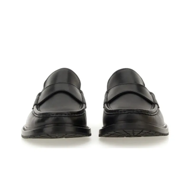 MOSCHINO Round Toe Slip On Loafers-3