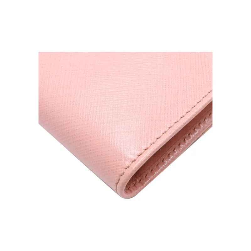 FERRAGAMO Leather Wallet Medium Size Women's Pink-3