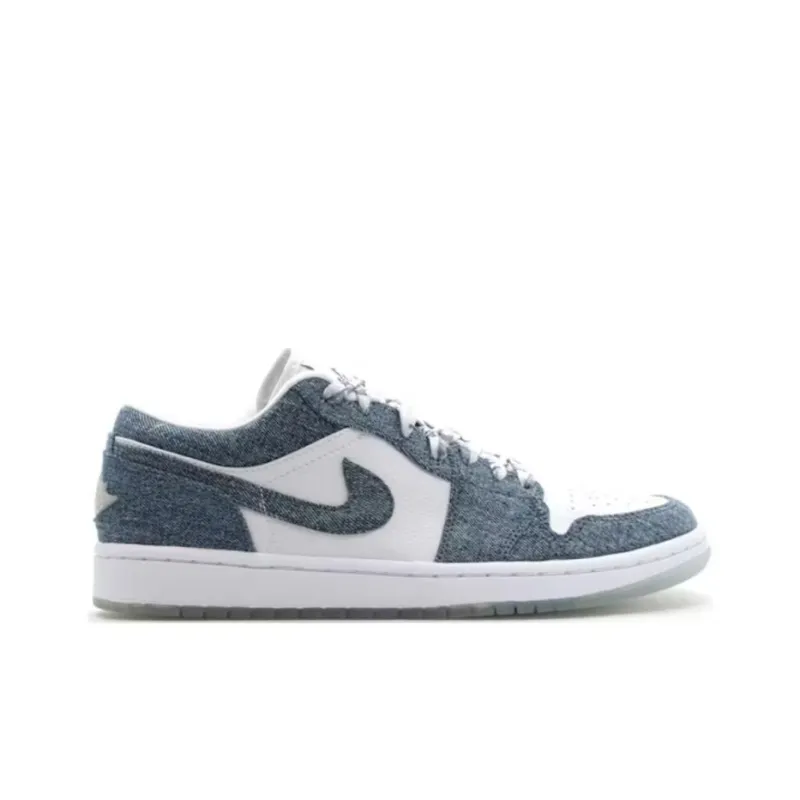 Jordan 1 Retro Low Canvas White Denim Women's-1