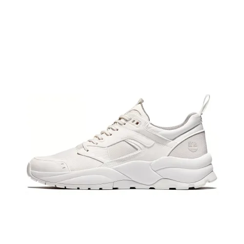 Timberland Tree Racer Dark Brown Nubuck Cushioning Wear-Resistant Low-Top Running Shoes Men's White