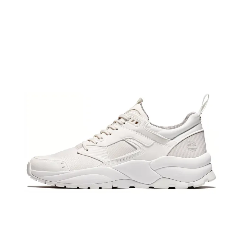 Timberland Tree Racer Dark Brown Nubuck Cushioning Wear-Resistant Low-Top Running Shoes Men's White-0