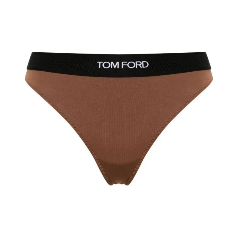 TOM FORD Logo waistband Thong-0
