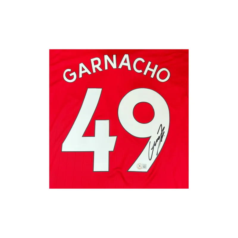 ICONS.com Garnacho Includes Certification Certificate, Framing Not Included Manchester United Soccer Apparel-2