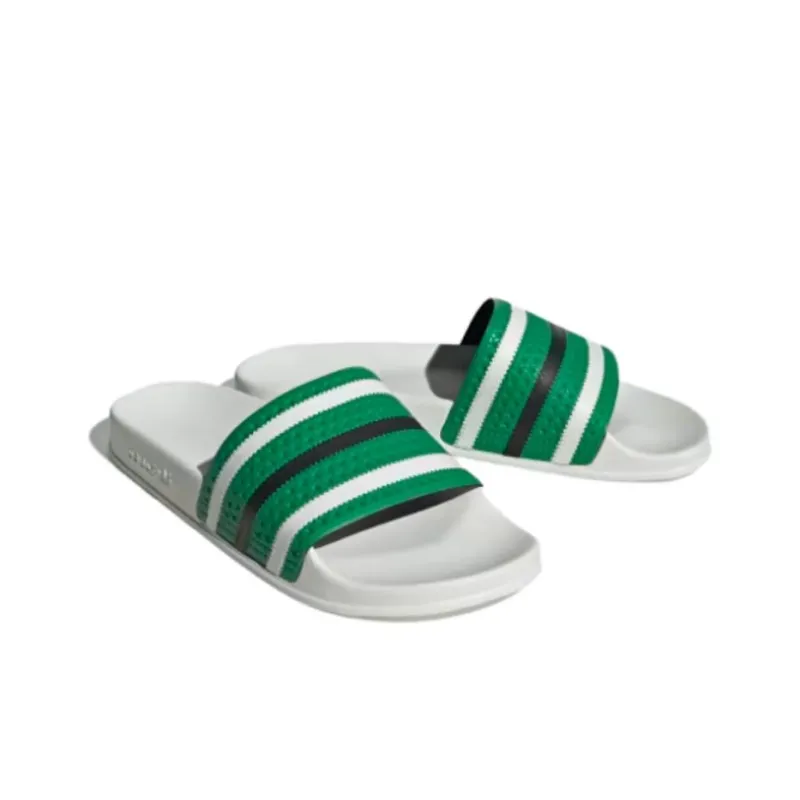 Adidas Adilette Slides 'Green White'-2