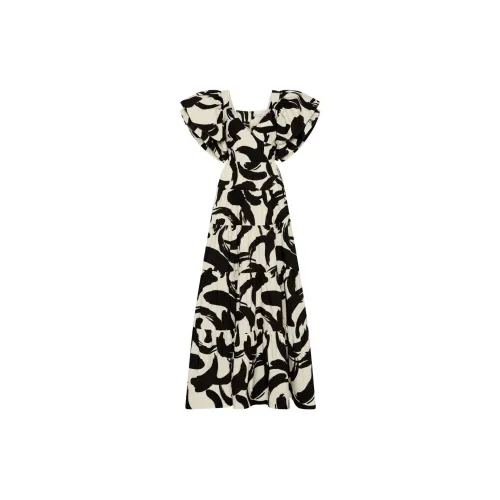 REBECCA VALLANCE Pompidou Printed Maxi Dress