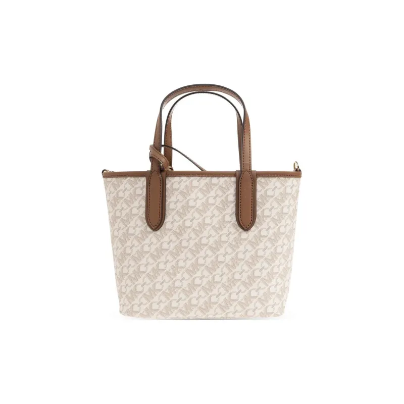 MICHAEL KORS PVC Tote Bag Shopping Bag Shoulder Bag Handbag Women's Khaki-2