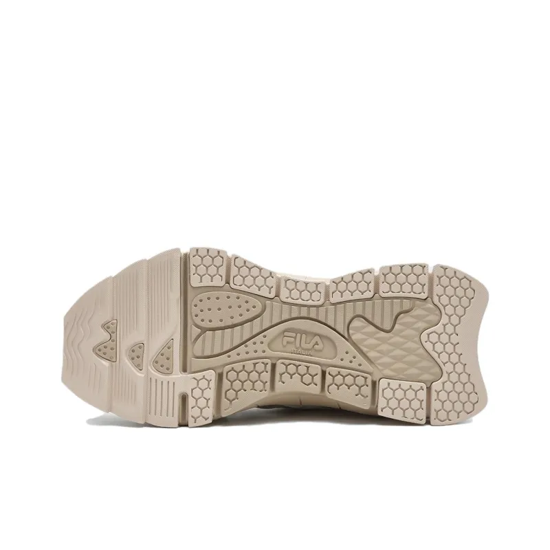 FILA INSETTO Wear Resistant Low Top Chunky Sneakers Women's Beige-4