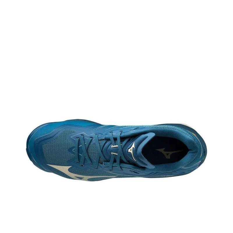 Mizuno Wave Lightning Z6 Anti-Slip And Wear-Resistant Breathable Low-Top Training Shoes Unisex Blue-1