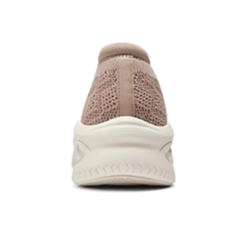 Skechers Go Walk Fle Cushioning Wear Resistant Breathable Lightweight Rebound Low Top Casual Shoes Women's Brown-3