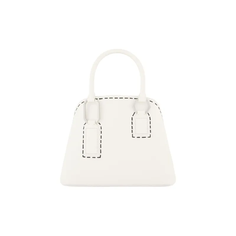 EMPORIO ARMANI Polyurethane Tote Bag, Shopping Bag, Shoulder Bag, Crossbody Bag, Handbag Women's White-2