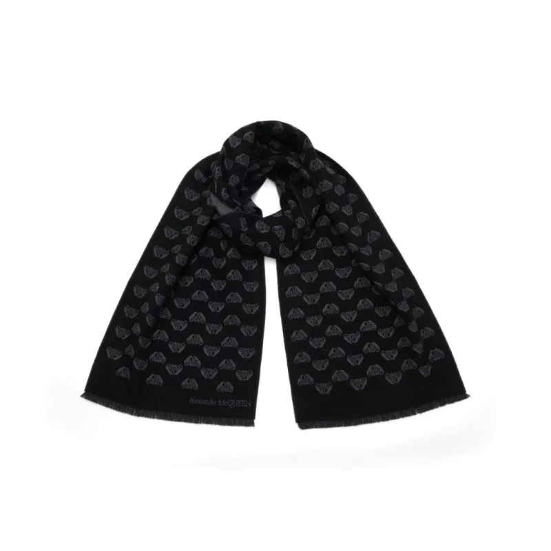 Alexander McQueen Knit Scarves Men's Black-1