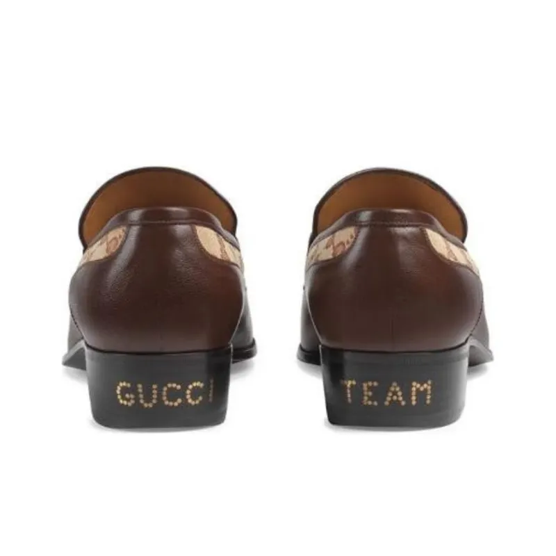 GUCCI Original GG Loafers With GUCCI Team Motif-5