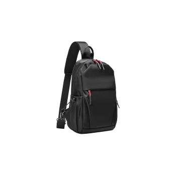 MingLu Oxford One Shoulder Crossbody Sling Bags Regular Men's Black