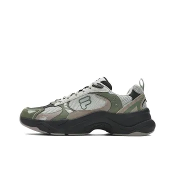 FILA FUSION Unique Wear Resistant Low Top Chunky Sneakers Men's Gray Green