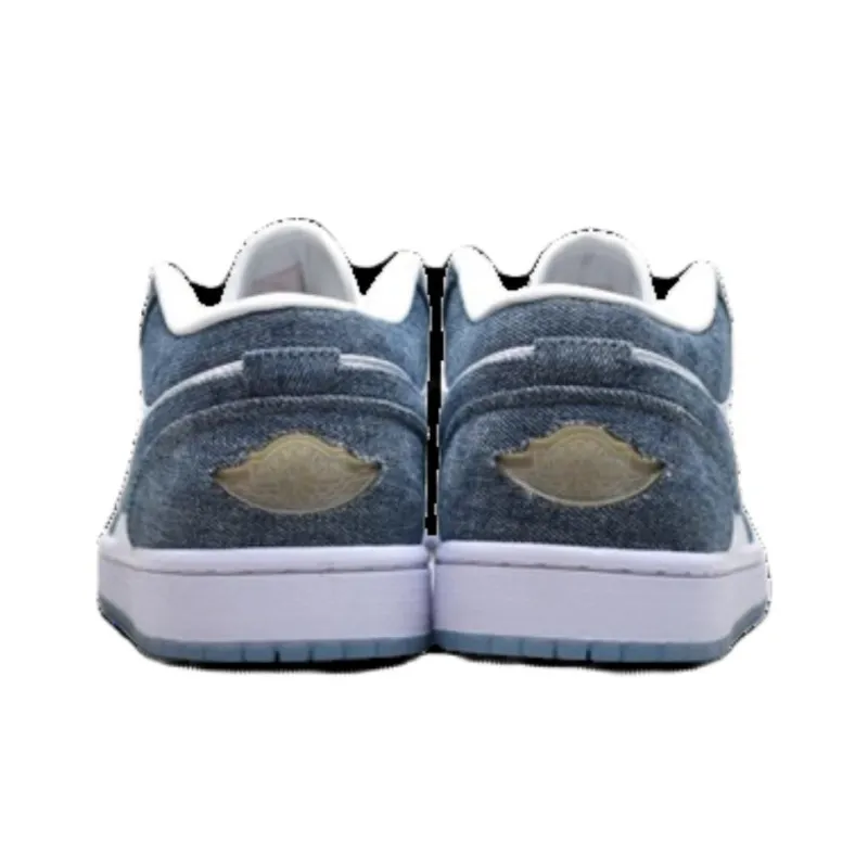 Jordan 1 Retro Low Canvas White Denim Women's-3