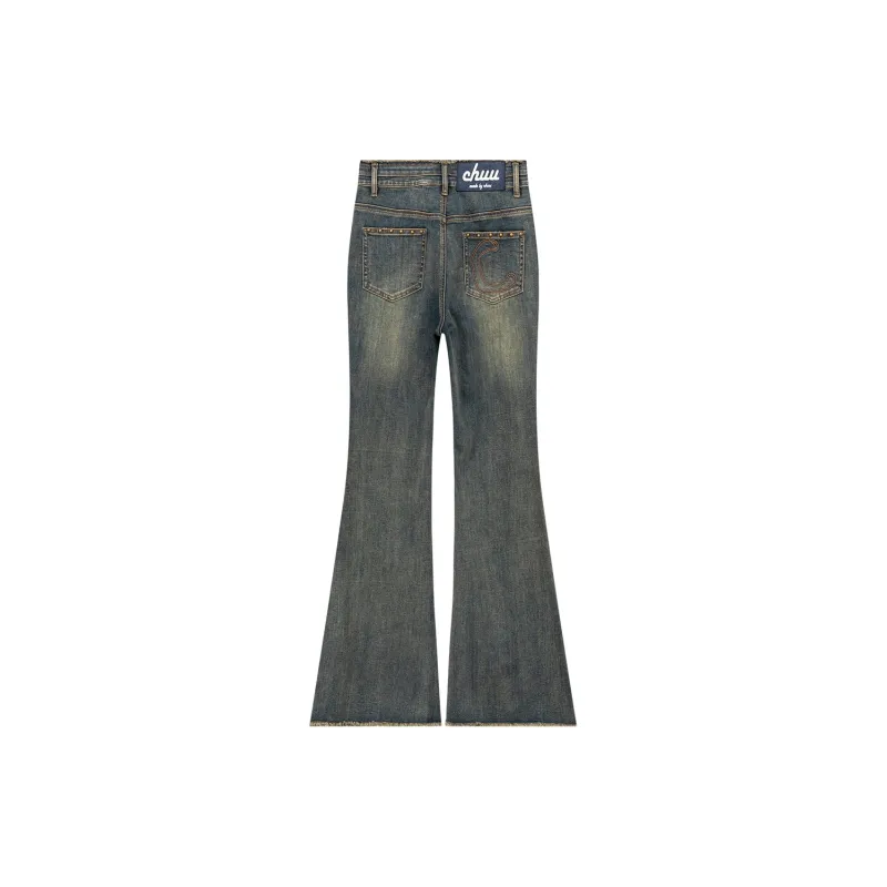 CHUU Jeans Women's Dark Denim Blue-1