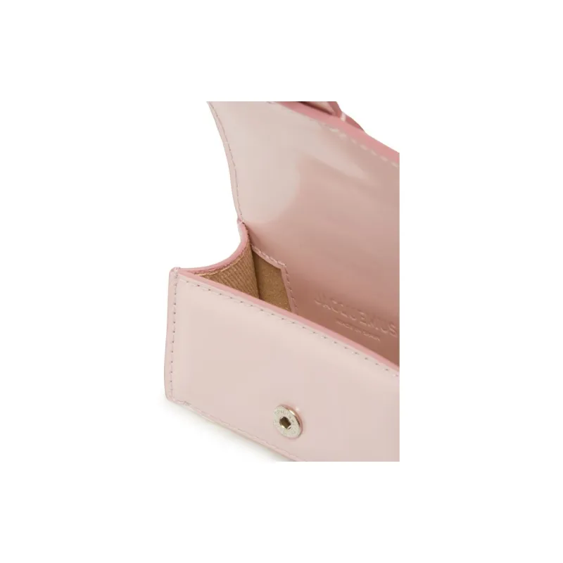 Jacquemus Cotton With Calfskin Earphone Case Mini Women's Pink-3