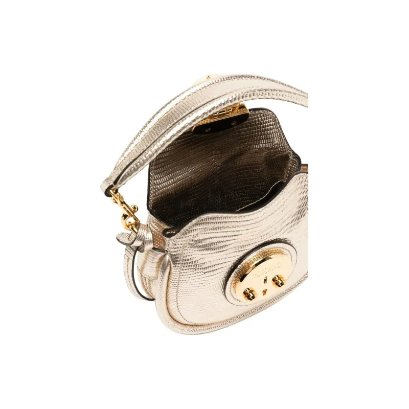 MOSCHINO Teddy Lock Leather Mini Bag-3