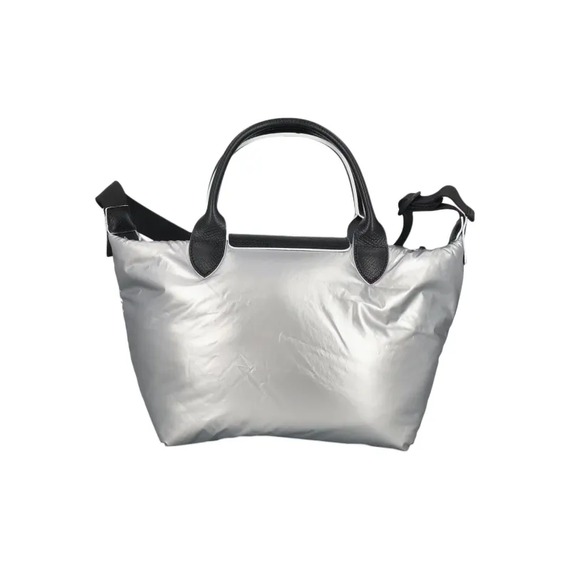 LONGCHAMP Le Pliage Alpin Nylon Fabric Shoulder Bag, Crossbody Bag, Handbag Women's Silver-6