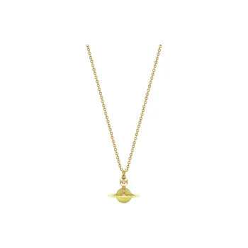 Vivienne Westwood Brass Swarovski Crystals Necklaces Unisex Gold