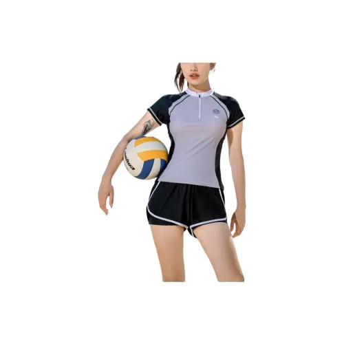 361° Two-Piece Swimsuits Women's Black Gray Color