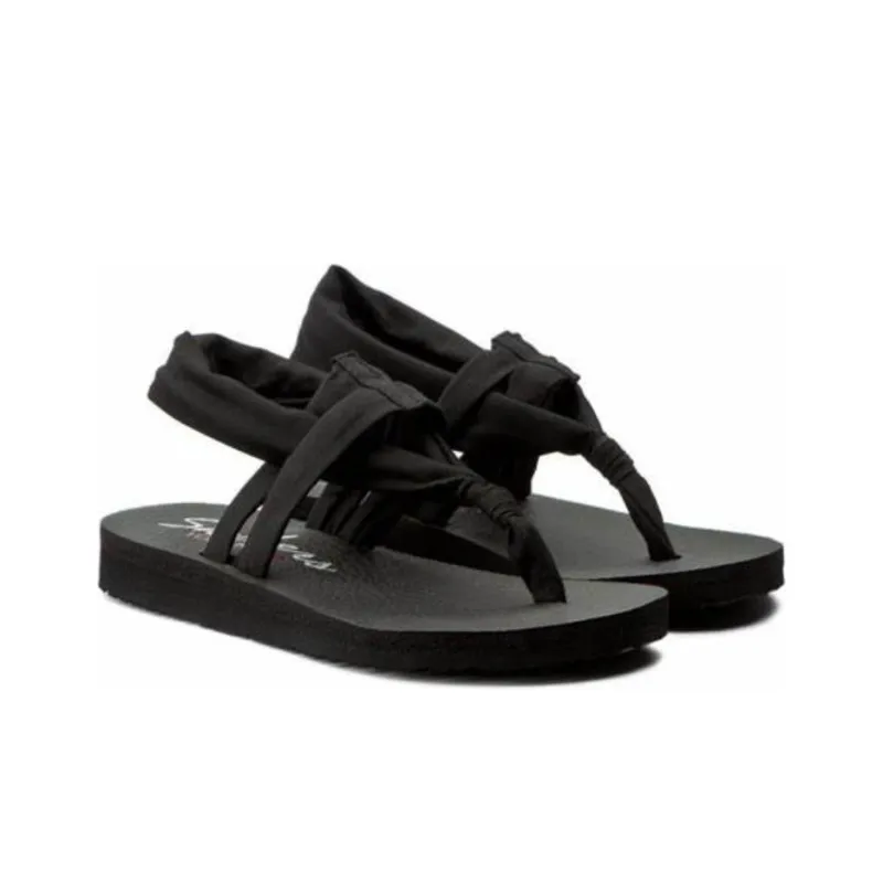 Skechers Meditation Studio Kicks Strap Sandals Women's Black-3