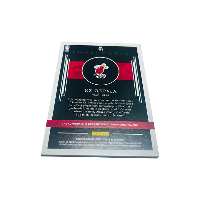 PANINI KZ Okpara Star Card Pass Sports Cards 1 Pc-1