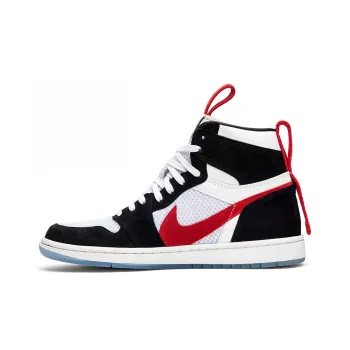 Jordan Air Jordan 1 Anti-Slip Wear-Resistant High-Top Vintage Basketball Shoes Unisex Black White Red