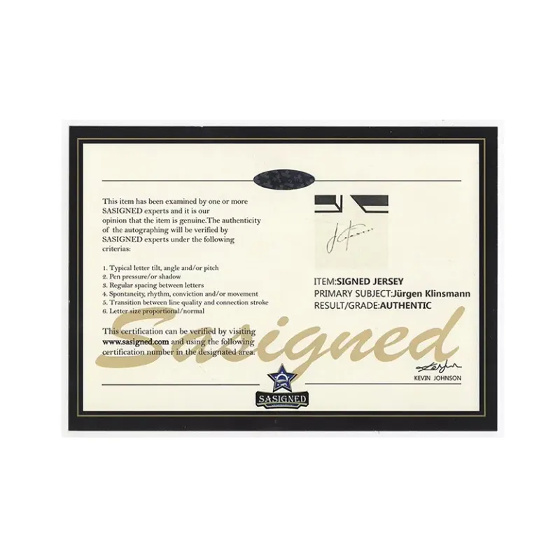 Yi Shot Jersey SA Certificate Included Framed Collection-4