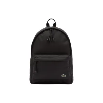 LACOSTE Recycled Material Backpack Regular Unisex Black