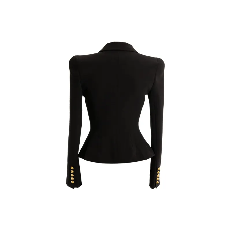 BALMAIN 8-Buttons Double-breasted Wool Blazer-1