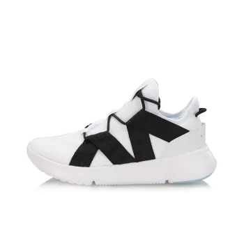 LiNing Essence Cushioning Wear Resistant Low Top Casual Shoes Men's White Black