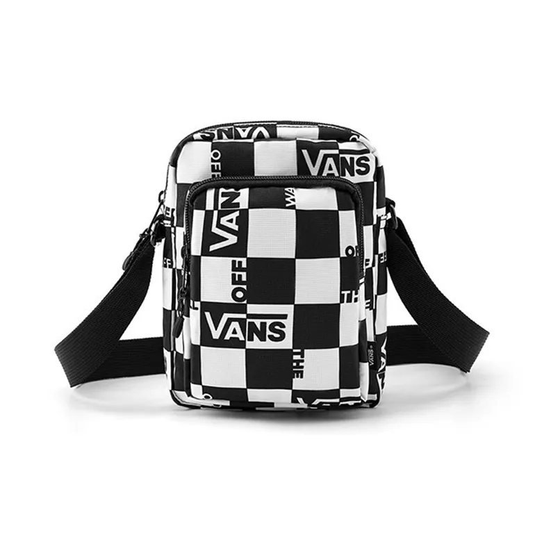 Vans Polyester Small Crossbody Bag Shoulder Bag Crossbody Bag Regular Unisex Black White-1