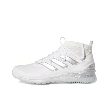 Adidas Adizero Collection Afterburner 8 Afterburner 8 NWV Turf Slip-Resistant Mid-Top Training Shoes Men's Gray White