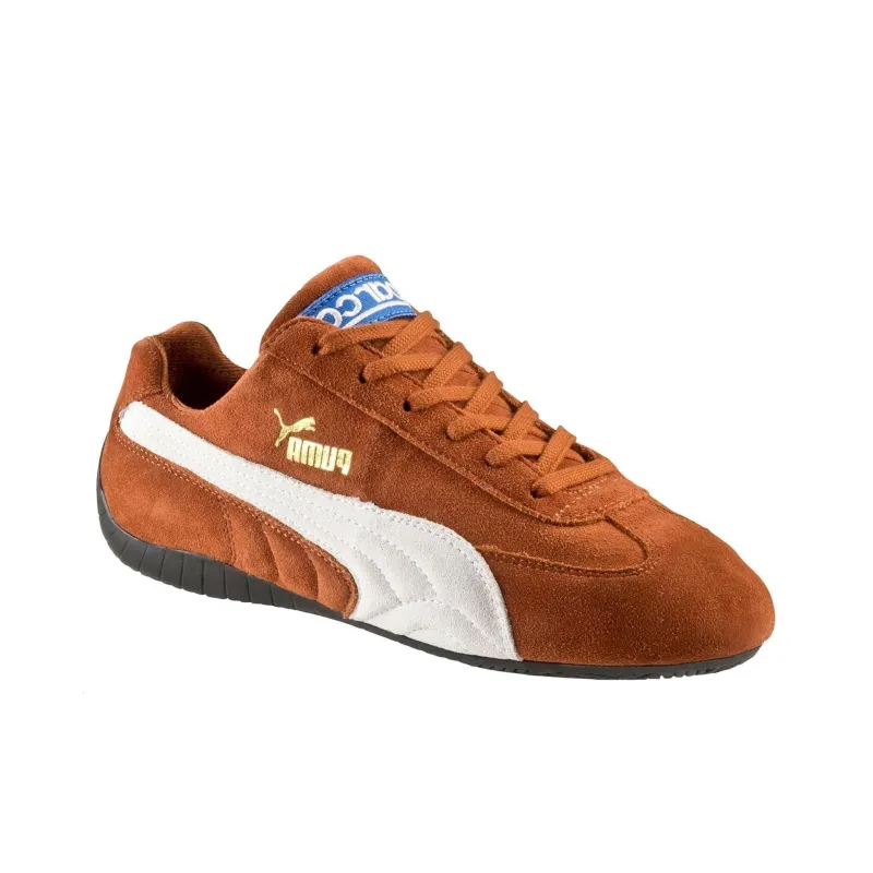 PUMA Speedcat Cushioning, Slip Resistant, Lightweight Low Top Running Shoes Unisex Brown-2