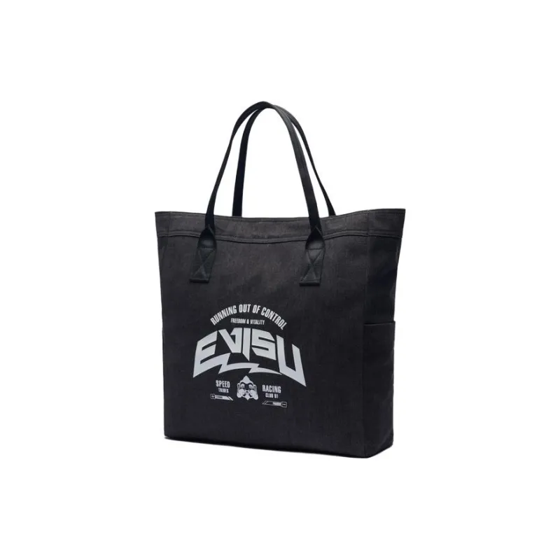 EVISU Denim One Shoulder Handbags Regular Men's Black-1