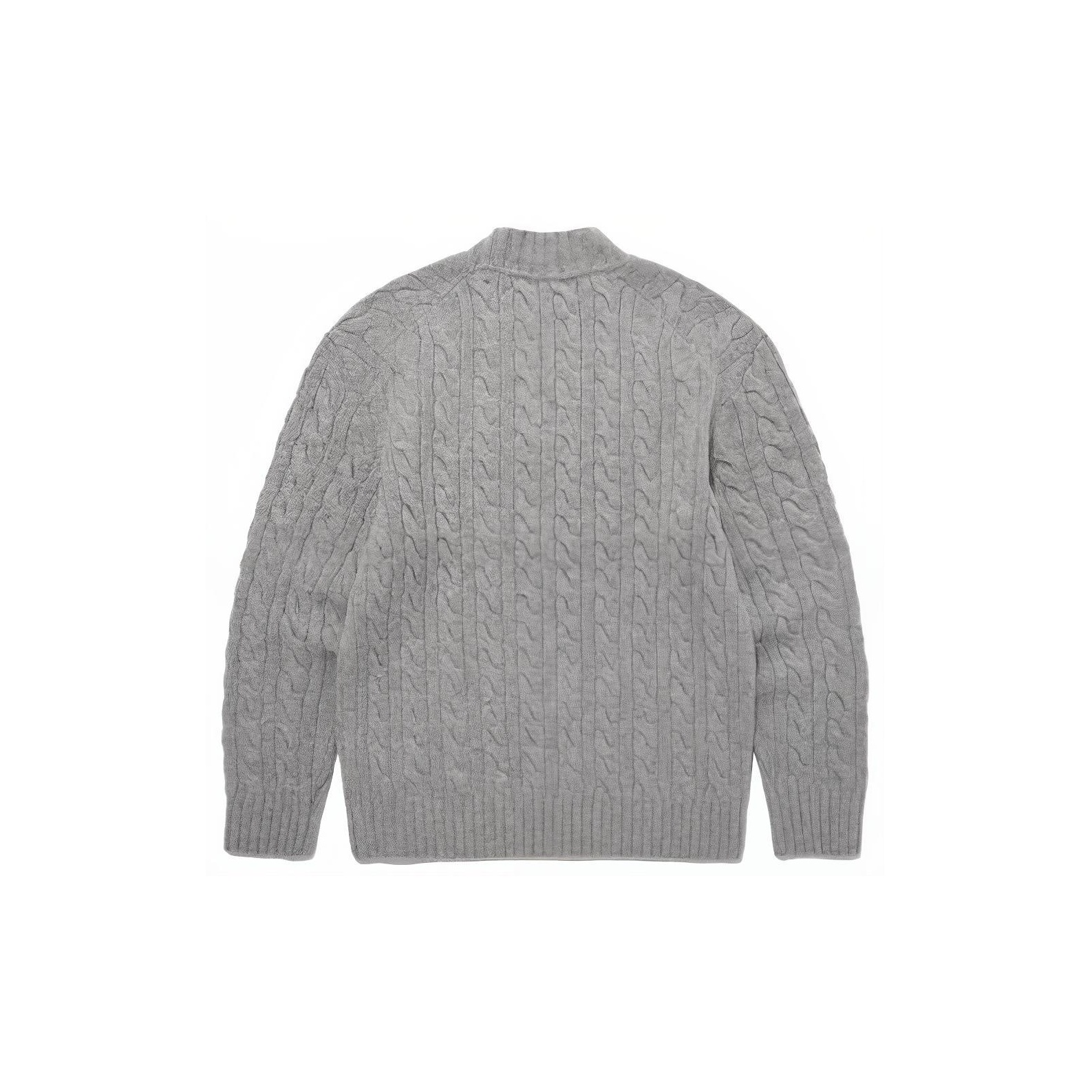[THE NORTH FACE] ★MERINO WOOL CABLE SWEATER THE NORTH FACE Sweaters Unisex Gray - POIZON