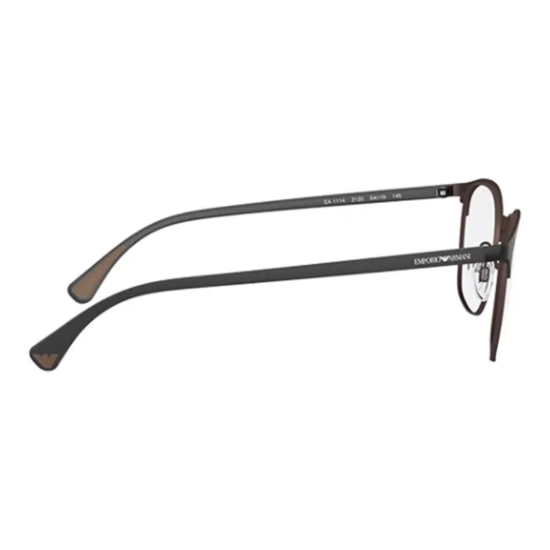 EMPORIO ARMANI Metal Oval Eyeglass Frames Unisex Black-2