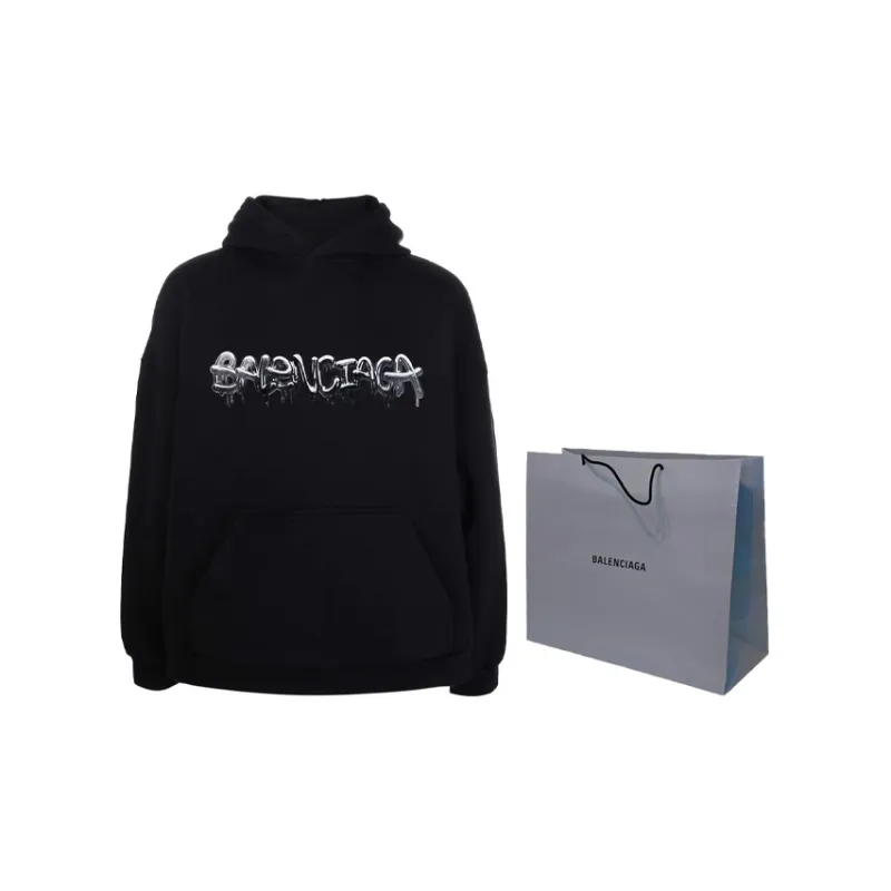 Balenciaga Wide Fit Slime Hoodie-8