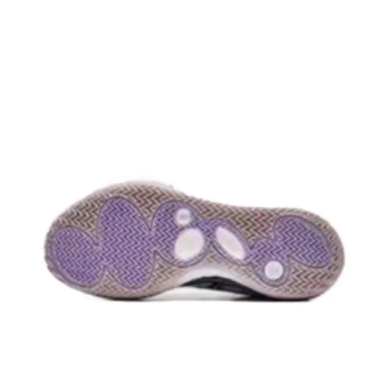 LiNing All City 11 V2 Kids & Youth Cushioning, Wear Resistant Low Top Basketball Shoes Unisex White Purple-4