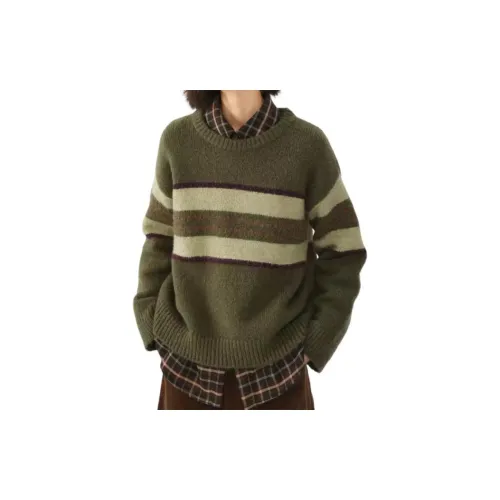 Asuka and new sake Sweaters Women's Olive Green