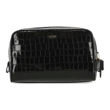 TOM FORD Calfskin Clutch Men's Black