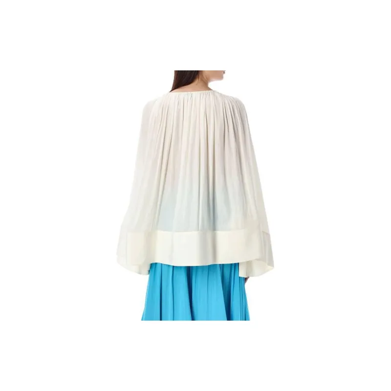 Lanvin Pleated Drop-Shoulder Kaftan-1
