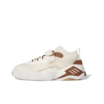 Adidas Originals Streetball III Cushioning Wear Resistant Low Top Casual Shoes Unisex White Brown