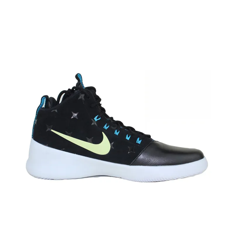 Nike Hyperfr3sh Print N7 Cushioning Anti-Slip And Wear-Resistant Mid-Top Casual Shoes Men's Black Blue Yellow-1