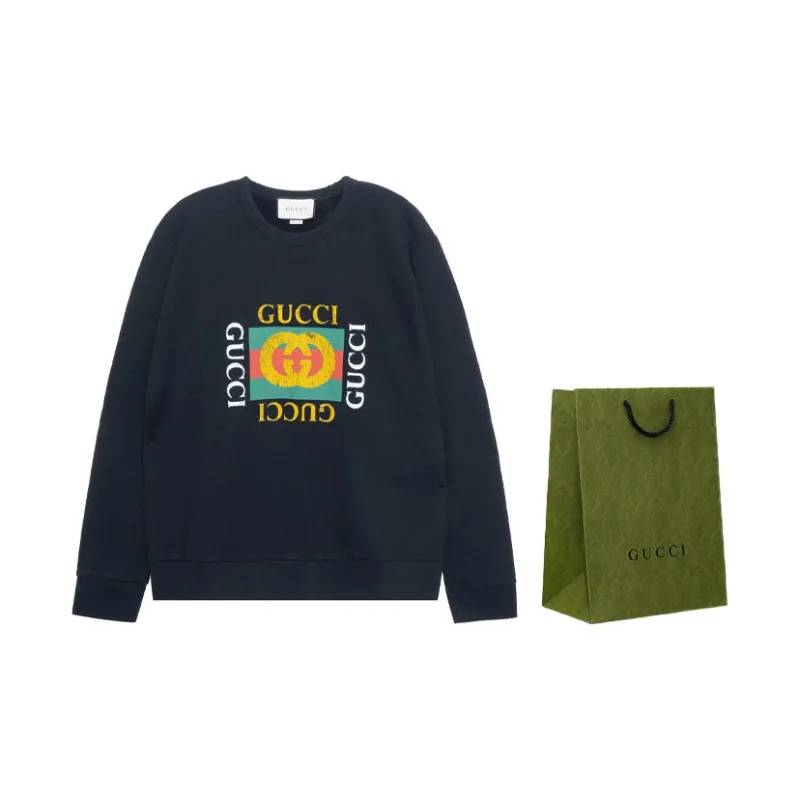 GUCCI Sweatshirts Men Black-2