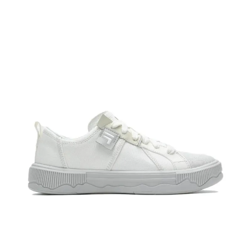 FILA FUSION POP 3 Anti Slip Wear Resistant Low Top Skateboard Shoes Women's White-1